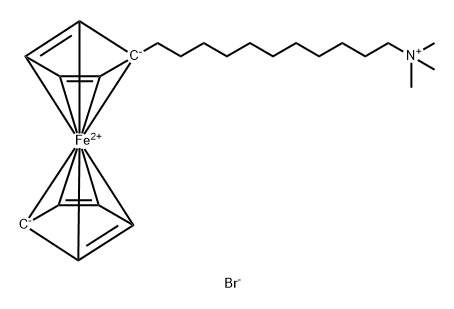 (11-ferrocenylundecyl)trimethylammonium Struktur