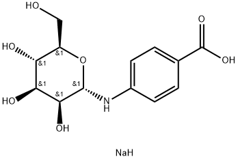 4-(α-D-Mannopyranosylamino)benzoic acid sodium salt Struktur