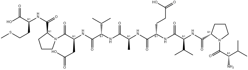 V-9-M cholecystokinin nonapeptide Struktur