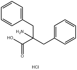 2-Amino-2-benzyl-3-phenylpropanoic acid hydrochloride Structure