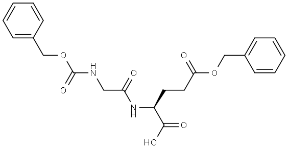 L-Glutamic acid, N-[(phenylmethoxy)carbonyl]glycyl-, 25-(phenylmethyl) ester (9CI) Struktur