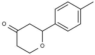 2-(p-tolyl)tetrahydro-4H-pyran-4-one Struktur