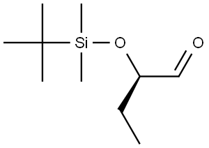 Butanal, 2-[[(1,1-dimethylethyl)dimethylsilyl]oxy]-, (2R)- Struktur