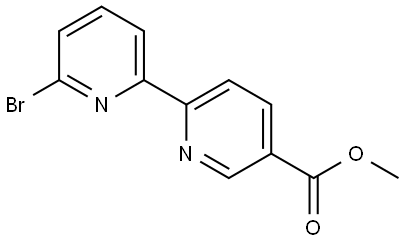 6-Bromo-5'-methoxycarbonyl-2,2'-bipyridine Struktur