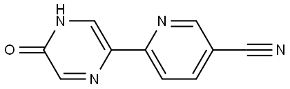 5-Hydroxy-2-(5'-cyano-2'-pyridyl)pyrazine Struktur