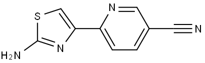 2-Amino-4-(5'-cyano-2'-pyridyl)thiazole Struktur