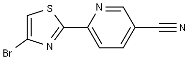 4-Bromo-2-(5'-cyano-2'-pyridyl)thiazole Struktur