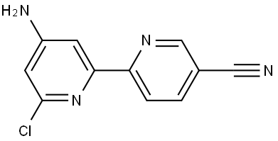 6-Chloro-4-amino-5'-cyano-2,2'-bipyridine Struktur