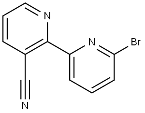 6-Bromo-3'-cyano-2,2'-bipyridine Struktur