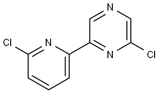 6,6'-Dichloro-2-(pyrazinyl)pyridine Struktur