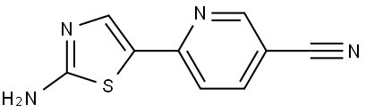 2-Amino-5-(5'-cyano-2'-pyridyl)thiazole Struktur