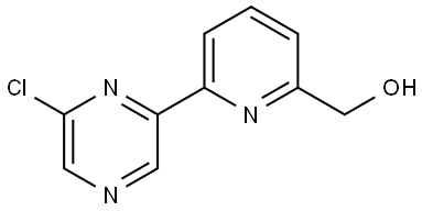 6-Chloro-2-(6'-hydroxymethyl-2'-pyridyl)pyrazine Struktur