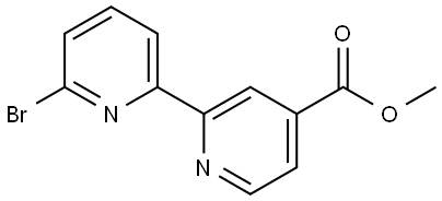 6-Bromo-4'-methoxycarbonyl-2,2'-bipyridine Struktur