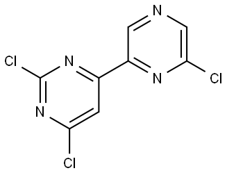 2,6,6'-Trichloro-4-(2'-pyrazinyl)pyrimidine Struktur