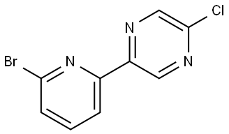 5-Chloro-2-(6'-bromo-2'-pyridyl)pyrazine Struktur