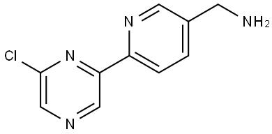 6-Chloro-2-(5'-aminomethyl-2'-pyridyl)pyrazine Struktur