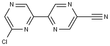 6-Chloro-5'-cyano-2,2'-bipyrazine Struktur