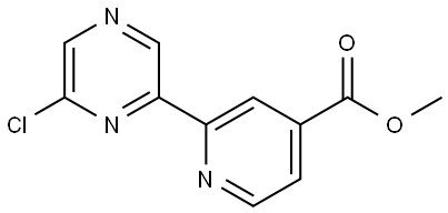 6-Chloro-2-(4'-methoxycarbonyl-2'-pyridyl)pyrazine Struktur