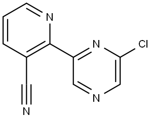 6-Chloro-2-(3'-cyano-2'-pyridyl)pyrazine Struktur