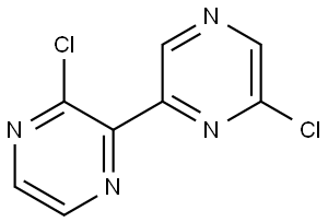 3,6'-Dichloro-2,2'-bipyrazine Struktur