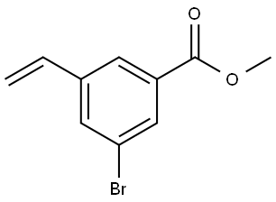 Benzoic acid, 3-bromo-5-ethenyl-, methyl ester Struktur