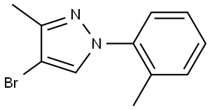 4-bromo-3-methyl-1-(o-tolyl)-1H-pyrazole Struktur