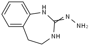 2-Hydrazinyl-4,5-dlhydro-1H-1.3-benzodiazepine Struktur