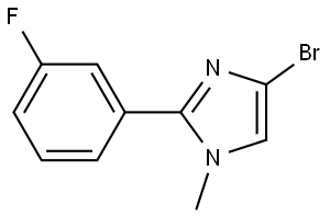 4-bromo-2-(3-fluorophenyl)-1-methyl-1H-imidazole Struktur