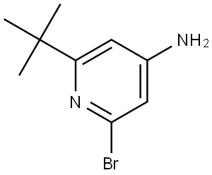 2-bromo-6-(tert-butyl)pyridin-4-amine Struktur