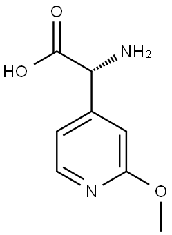 (R)-2-amino-2-(2-methoxypyridin-4-yl)acetic acid Struktur