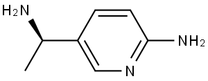 5-[(1R)-1-aminoethyl]pyridin-2-amine Struktur