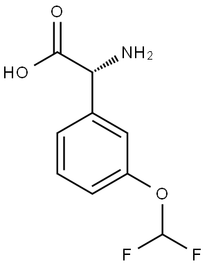 (2R)-2-AMINO-2-[3-(DIFLUOROMETHOXY)PHENYL]ACETIC ACID Struktur