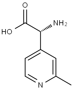 (R)-2-amino-2-(2-methylpyridin-4-yl)acetic acid Struktur