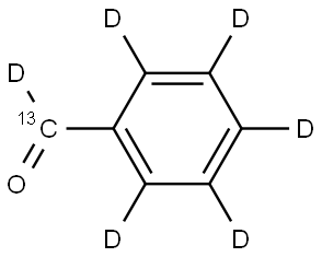 Benzaldehyde-α-13C,d6 Struktur