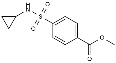 Methyl 4-(N-cyclopropylsulfamoyl)benzoate Struktur