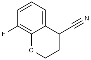 8-fluoro-2H-chromene-4-carbonitrile Struktur