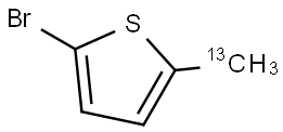 2-bromo-5-(methyl-13C)thiophene Struktur