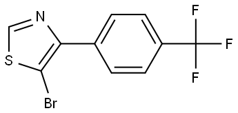 5-Bromo-4-(4-trifluoromethylphenyl)thiazole Struktur