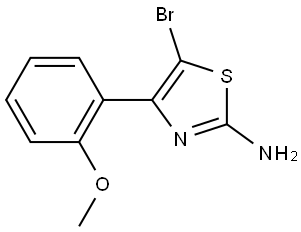 5-Bromo-4-(2-methoxyphenyl)-2-aminothiazole Struktur