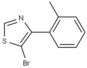 5-Bromo-4-(2-tolyl)thiazole Struktur