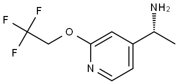 (R)-1-(2-(2,2,2-trifluoroethoxy)pyridin-4-yl)ethan-1-amine Struktur