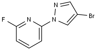 2-(4-Bromo-1H-pyrazol-1-yl)-6-fluoropyridine Struktur