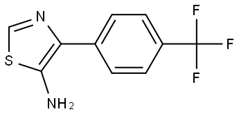 5-Amino-4-(4-trifluoromethylphenyl)thiazole Struktur