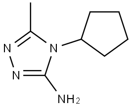 4-cyclopentyl-5-methyl-4H-1,2,4-triazol-3-amine Struktur