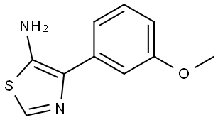 5-Amino-4-(3-methoxyphenyl)thiazole Struktur