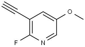 3-Ethynyl-2-fluoro-5-methoxypyridine Struktur