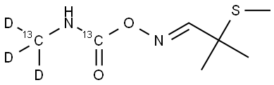 Aldicarb-[13C2,D3] Struktur