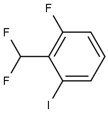 Benzene, 2-(difluoromethyl)-1-fluoro-3-iodo- Struktur