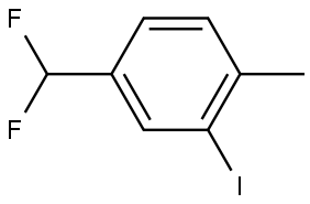 4-(difluoromethyl)-2-iodo-1-methylbenzene Struktur