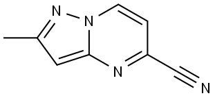 Pyrazolo[1,5-a]pyrimidine-5-carbonitrile, 2-methyl- Struktur